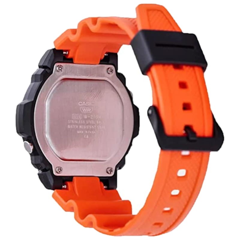 Casio W-219H-4AVEF Collection Hommes Montre numérique orange et noire - Ítem3