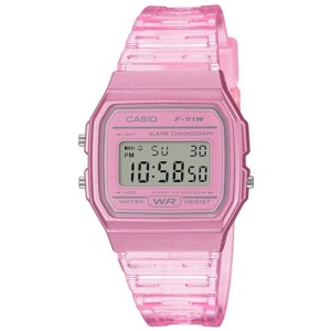 Casio F-91WS-4EF Collection Montre numérique rose pour femme