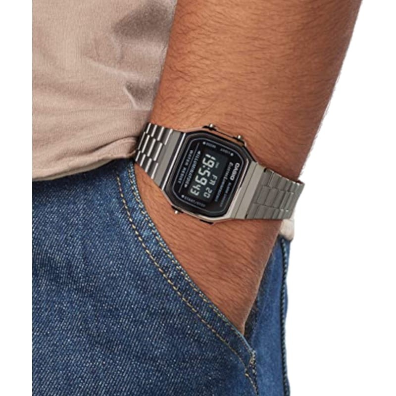 Casio A168WEGG-1BEF Montre numérique argentée emblématique vintage - Ítem5