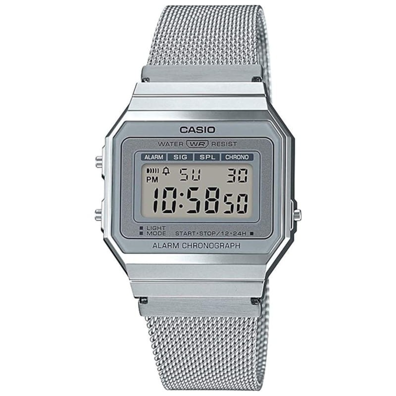 Casio A700WEM-7AEF Montre numérique argentée emblématique vintage - Ítem
