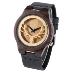 Moose Wooden Clock - Item1