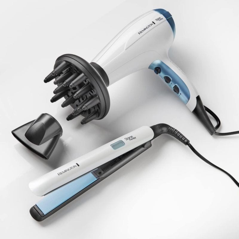 Alisador de cabelo Remington Shine Therapy Branco - Item1