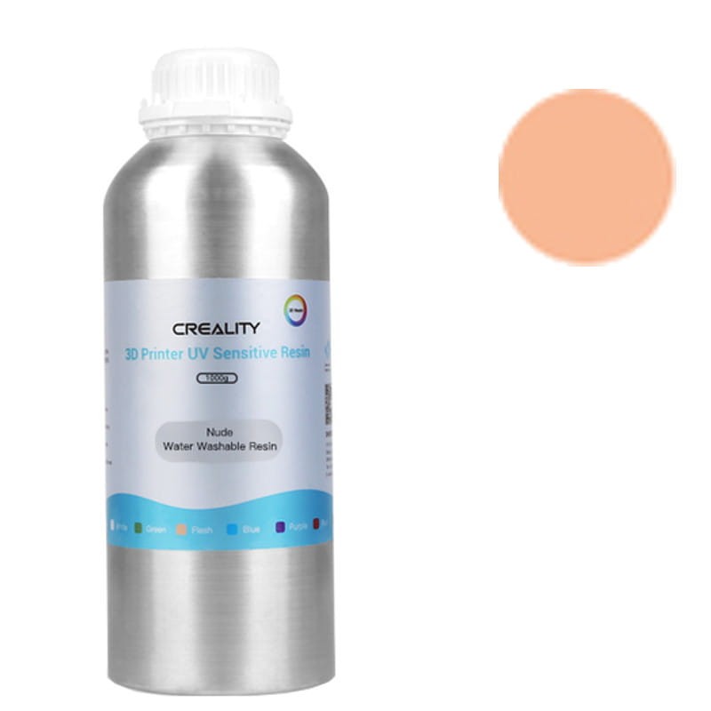 Resina Creality 405nm Padrão 1KG lavável com água Skin - Item