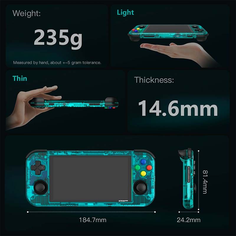 Retroid Pocket3+ 4Go/128Go/4.7'' Noir - Console portable - Ítem7