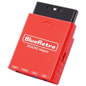 RetroScaler BlueRetro PS1, PS2, PS4, PS5, Nintendo Switch Vermelho - Adaptador Gamepad