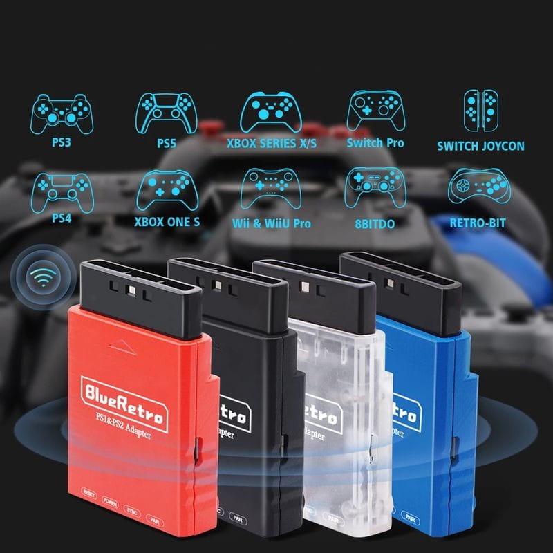 RetroScaler BlueRetro PS1, PS2, PS4, PS5, Nintendo Switch Vermelho - Adaptador Gamepad - Item2