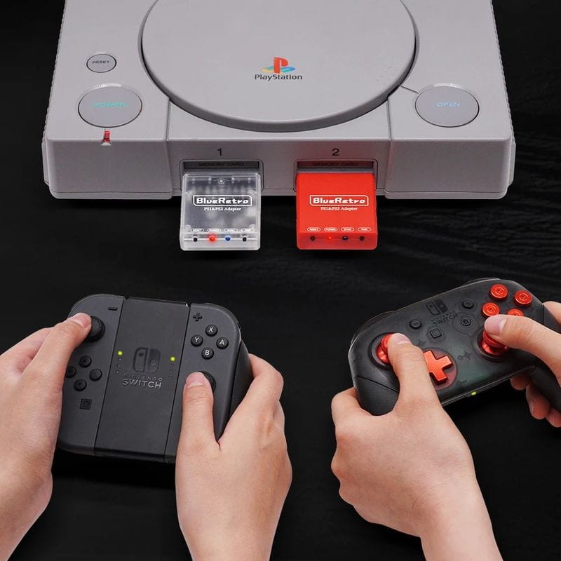 RetroScaler BlueRetro PS1, PS2, PS4, PS5, Nintendo Switch Vermelho - Adaptador Gamepad - Item3