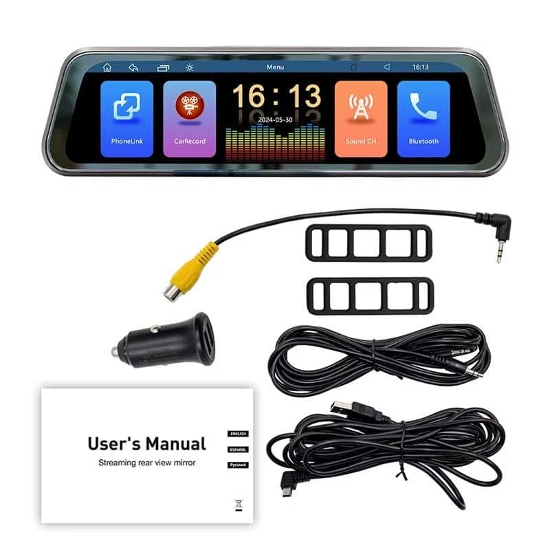Contenu de la boîte de Rétroviseur SWM B5319R Noir - Lecteur multimédia pour voiture