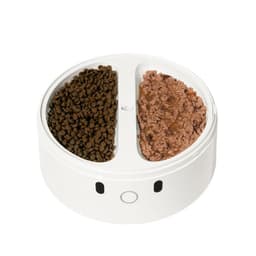 Catlink RFID Pet Feeder White avec nourriture sèche et humide