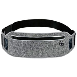Riñonera Running Universal Licra Gris/Negro