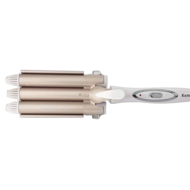 Rizador de Pelo Kemei KM-1010 Tourmaline Blanco/Dorado - Ítem1