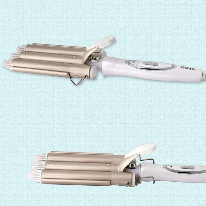 Rizador de Pelo Kemei KM-1010 Tourmaline Blanco/Dorado - Ítem2