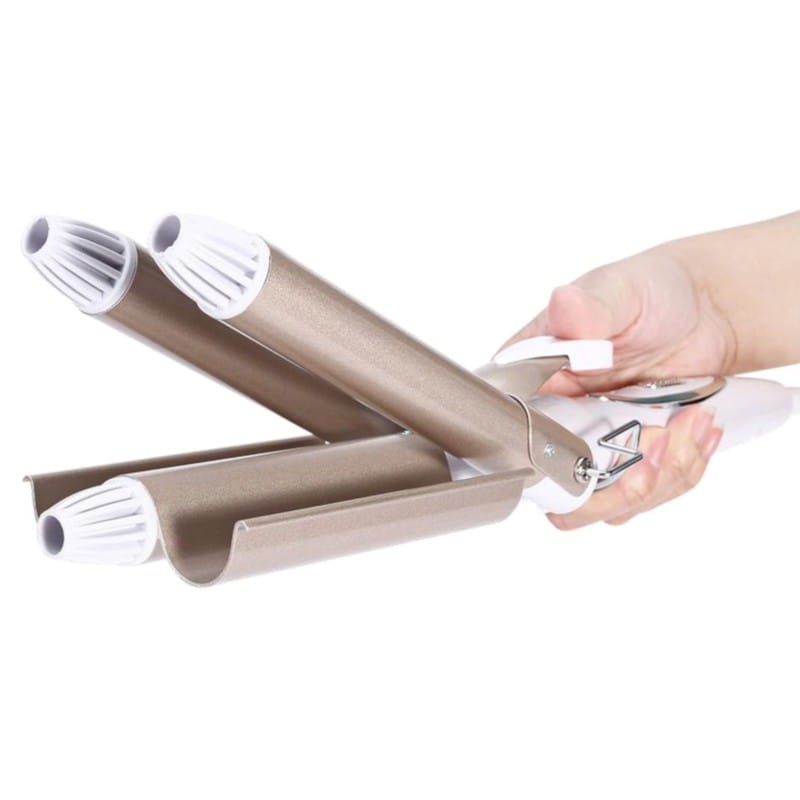 Rizador de Pelo Kemei KM-1010 Tourmaline Blanco/Dorado - Ítem4