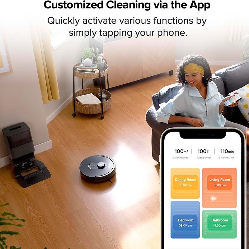 Roborock Q5 Max Plus Noir + Base auto-vidante - Aspirateur Robot - Ítem6