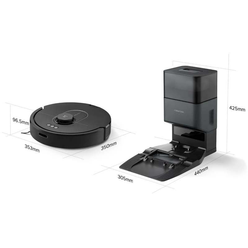 Roborock Q5 Max Plus Noir + Base auto-vidante - Aspirateur Robot - Ítem8