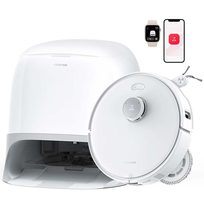 Roborock Qrevo Curv Blanc avec Base autonettoyant - Aspirateur Robot - Ítem1