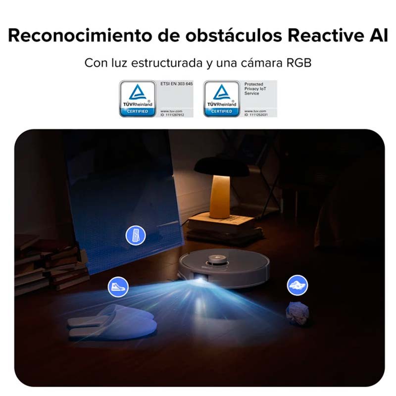 Roborock Qrevo Curv Blanc avec Base autonettoyant - Aspirateur Robot - Ítem7