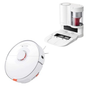 Roborock S7+ Blanco + Base de autovaciado RockDock - Aspirador Robot