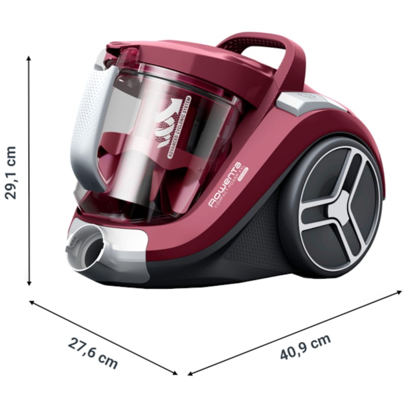 Rowenta Compact Power XXL 2,5 L 900 W Rojo - Aspirador con Cable / sin Bolsa - Ítem6