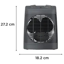 Rowenta Instant Comfort Compact SO2321 Cinzento - Dimensões do aquecedor elétrico interior
