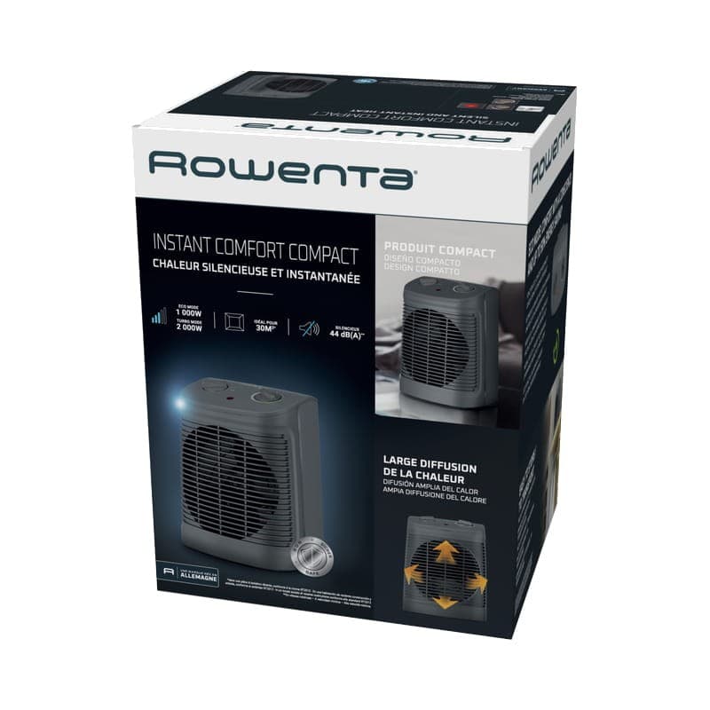 Rowenta Instant Comfort Compact SO2321 Cinzento - Caixa de Interior do Aquecedor Elétrico