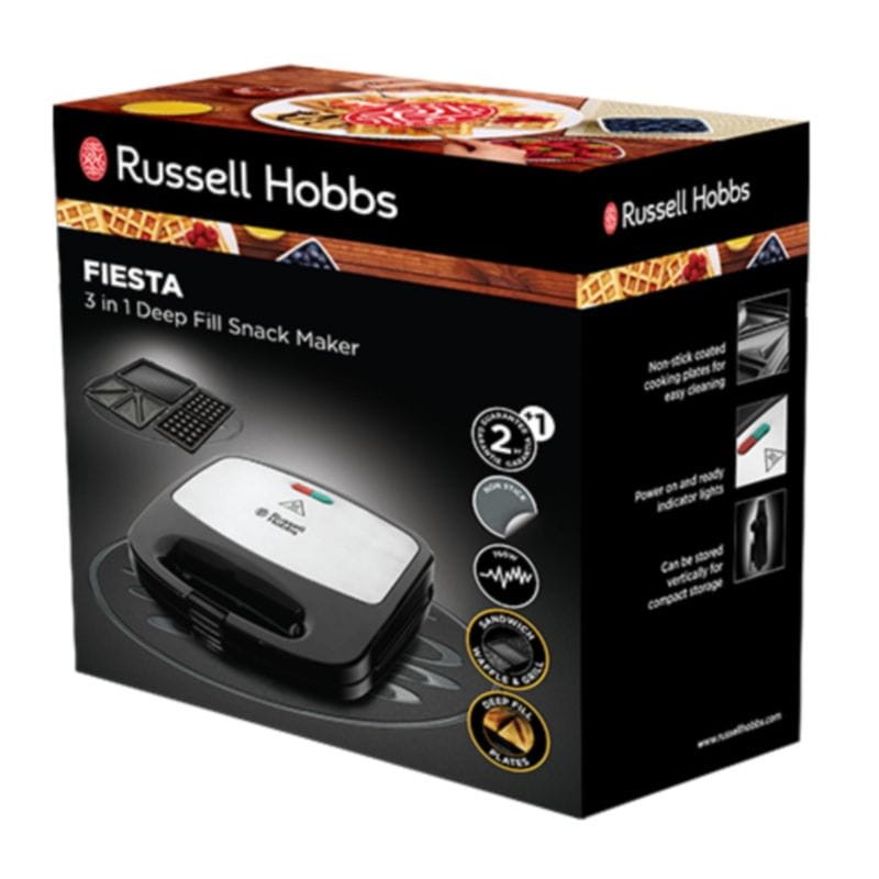 Russell Hobbs Fiesta 750W Noir/Acier inoxydable - Appareil à sandwich - Ítem4
