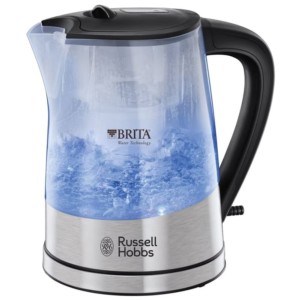 Russell Hobbs Bouilloire électrique Purity avec filtre Brita Noir/acier/transparent