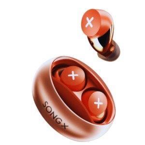SongX S06 TWS Orange - Ecouteurs Bluetooth