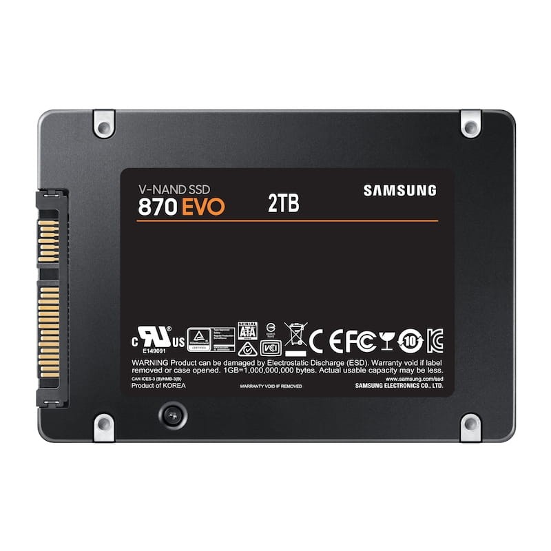 Acheter Samsung 870 EVO - Très sûr - Capacité de 2 To