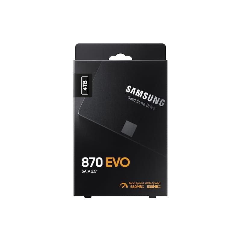 Samsung 870 EVO 2.5 SSD 4 TB SATA III V-NAND - Preto