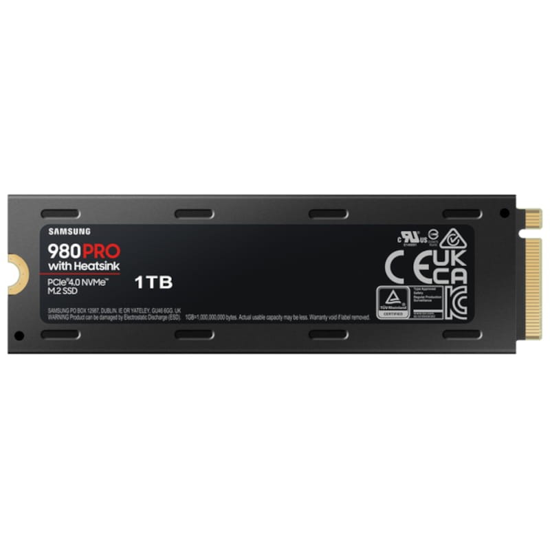 Samsung 980 PRO M.2 1TB PCIe 4.0 V-NAND MLC NVMe con disipador - Ítem