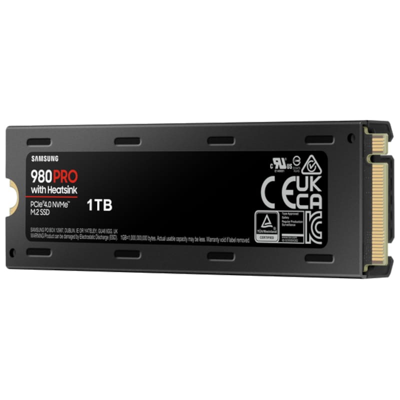 Samsung 980 PRO M.2 1TB PCIe 4.0 V-NAND MLC NVMe con disipador - Ítem1