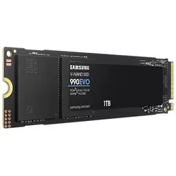 Samsung 990 EVO 1 To - SSD M.2 PCI Express 4.0 NVMe Vue avant côté droit