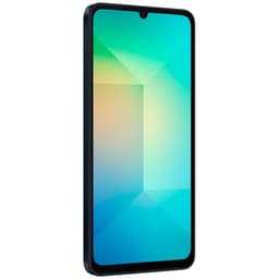 Samsung Galaxy A06 4G 4Go/64Go Or avec grand écran bord à bord, encoche discrète en goutte, cadre fin noir et coins arrondis, affichage lumineux vert-bleu