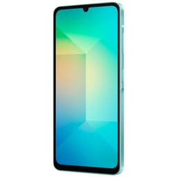Samsung Galaxy A06 4G 4Go/64Go Vert Clair - vue de face et côté droit