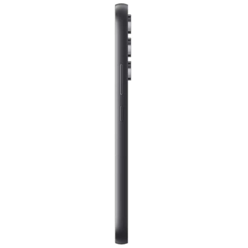 Profil latéral du Samsung Galaxy A54 5G graphite reconditionné excellent état, bord fin, boutons discrets et triple module photo proéminent