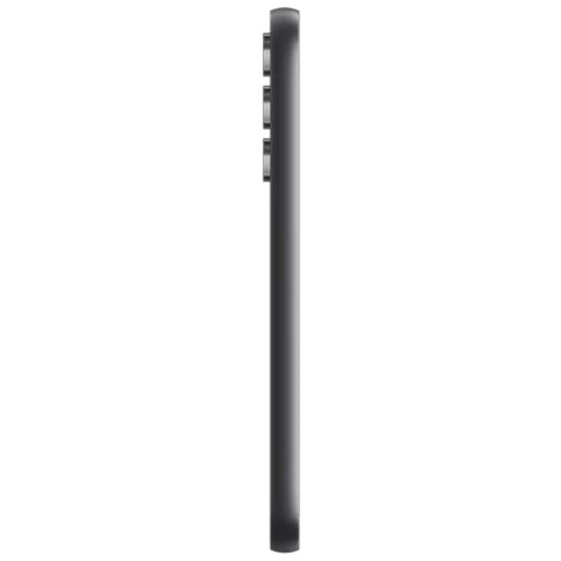 Profil latéral fin du Samsung Galaxy A54 5G graphite avec module photo triple saillant, finition mate et bords arrondis reconditionné en excellent état