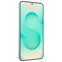Samsung Galaxy S25+ 5G 12Go/256Go Menthe - vue de face et côté gauche
