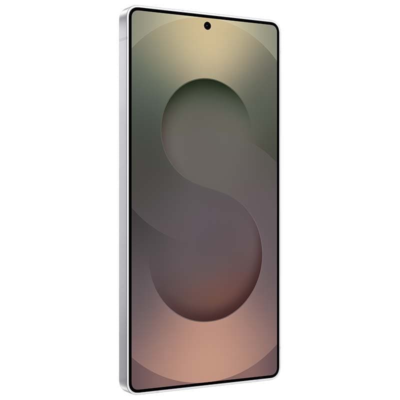 Samsung Galaxy S25 Ultra 5G 12Go/256Go Argent Titane - vue de face et côté gauche