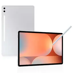 Samsung Galaxy Tab S10+ 12Go/512Go Wi-Fi Argent - vue avant et arrière