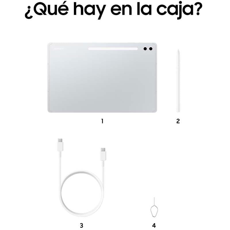 Samsung Galaxy Tab S10 Ultra 12GB/512GB Wi-Fi Prateado - conteúdo da caixa