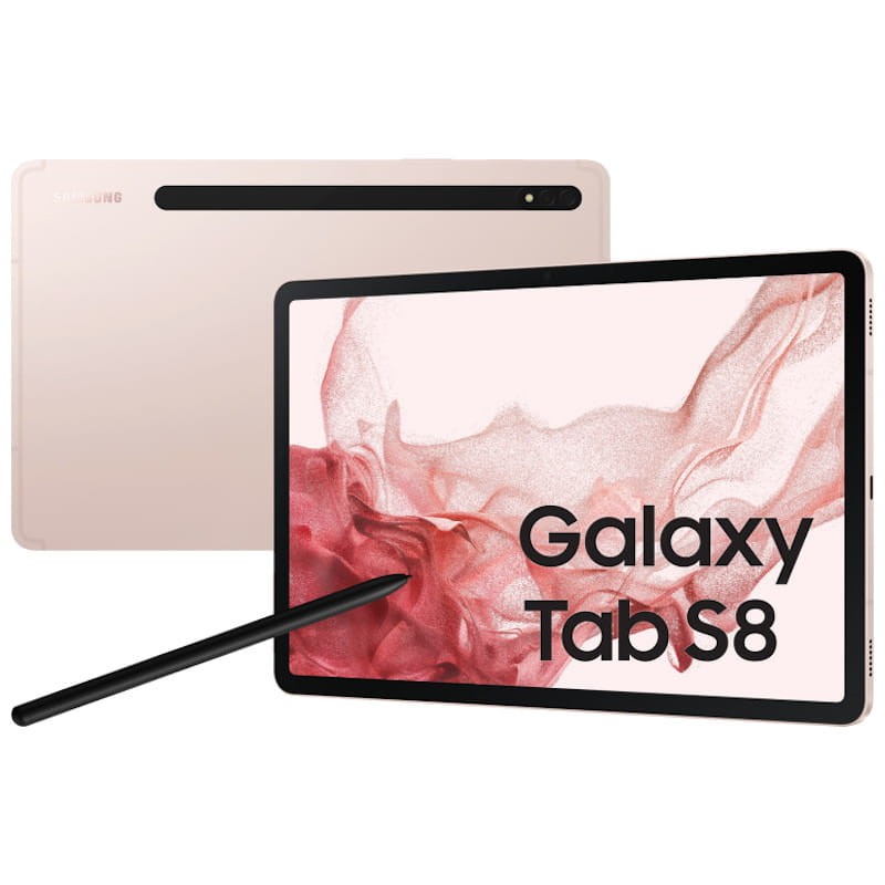 Samsung Galaxy Tab S8 - Or Rose - Compatible avec les réseaux 5G