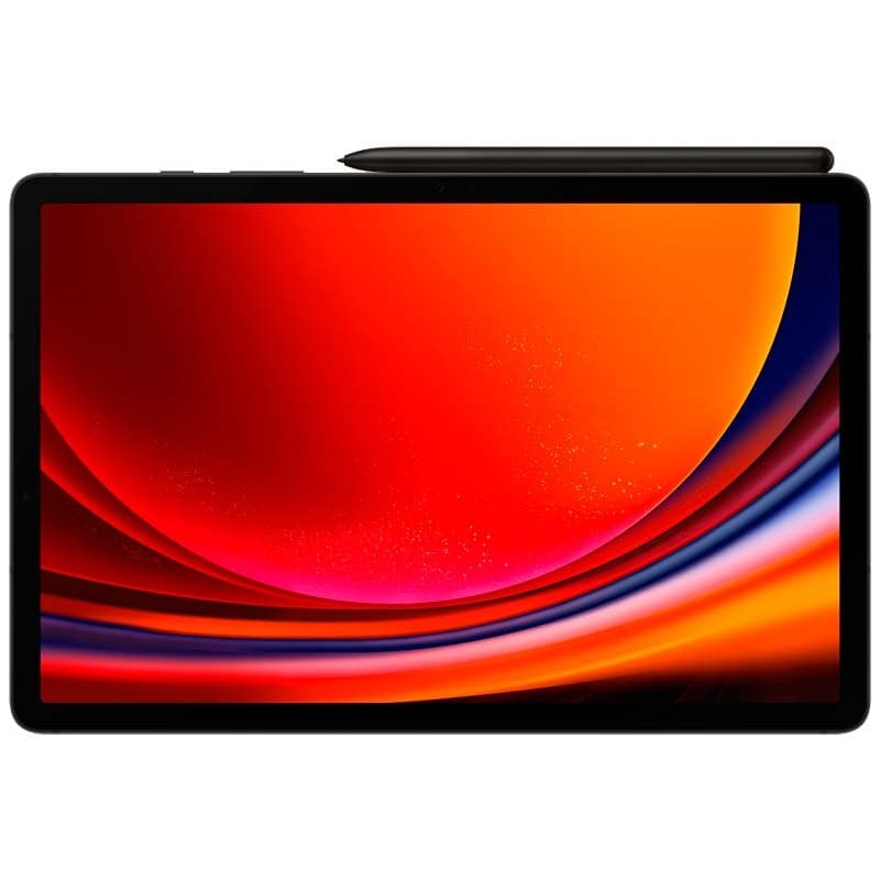 vista frontal de la Samsung Galaxy Tab S9 8GB/128GB Wi-Fi Grafito con S Pen