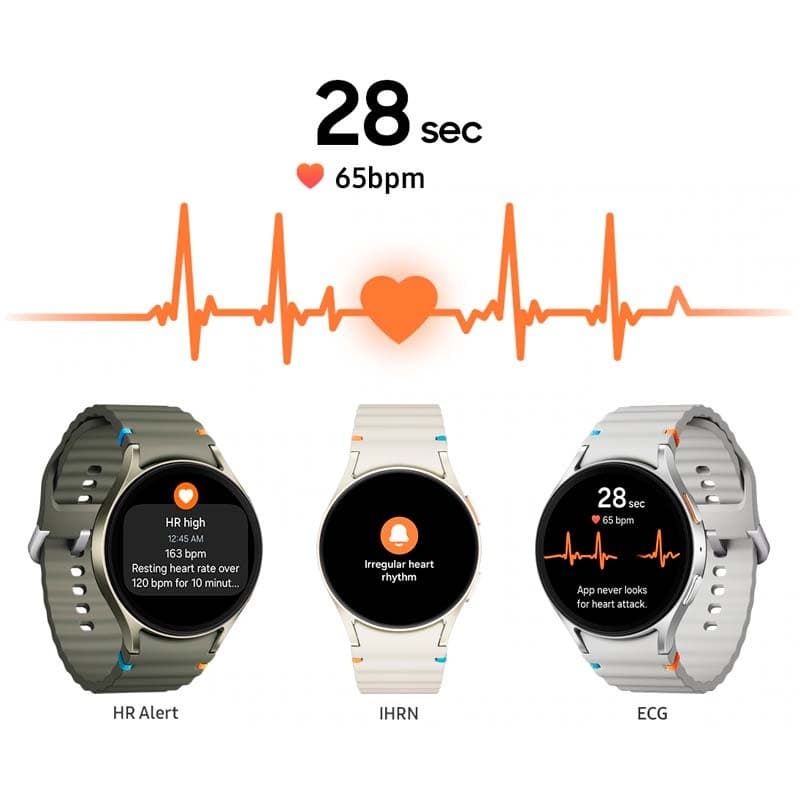 sensor PPG do Relógio inteligente Samsung Galaxy Watch7 L300 40mm BT Verde