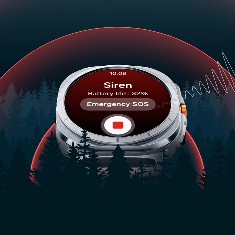 sirena de ayuda del Reloj inteligente Samsung Galaxy Watch Ultra LTE Blanco