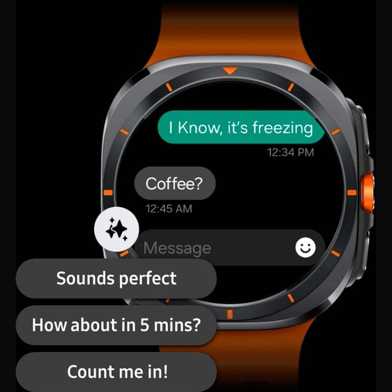 respuestas rápidas del Reloj inteligente Samsung Galaxy Watch Ultra LTE Blanco