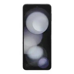 Écran pliable Samsung Galaxy Z Flip5 5G 6,7 pouces, bords fins, coloris graphite, reconditionné bon état, surface avant lisse avec reflets circulaires