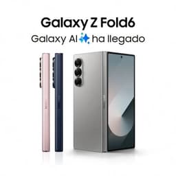 Samsung Galaxy Z Fold6 5G gris renouvelé état excellent, grand écran pliable, triple caméra arrière, perforation centrale, bords fins, 12 Go 256 Go