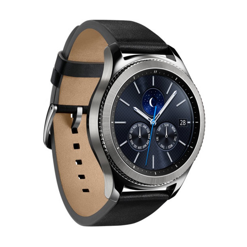 Samsung Gear S3 Classic Plata - Wi-Fi, aplicaciones instalables, sistema operativo Tizen, funcionamiento por giro de bisel, estética tradicional, resistencia IP68, Bluetooth 4.2, reproducción de música, GPS