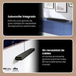 Samsung HW-S60D 5.0 canales Negro - Barra de sonido Subwofer Integrado